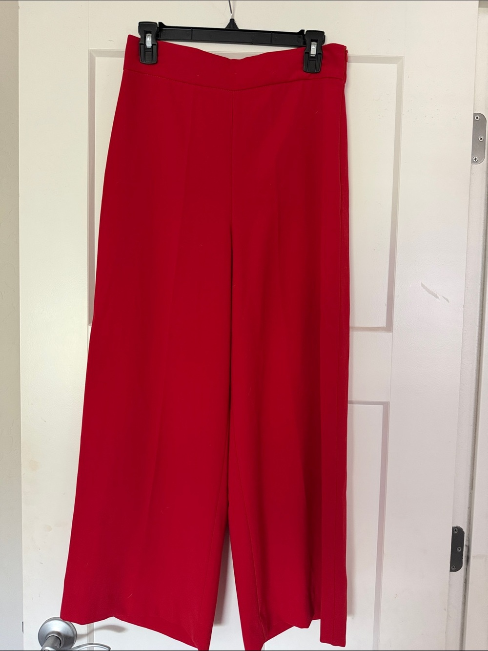 Zara woman Wide-Leg Red Women's Pants